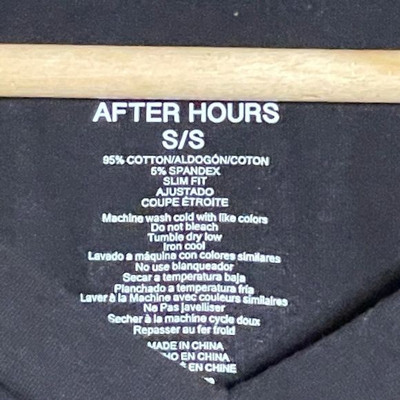 Jared Lang SS V Neck After Hours T-Shirt Size SM - Picture 4 of 5